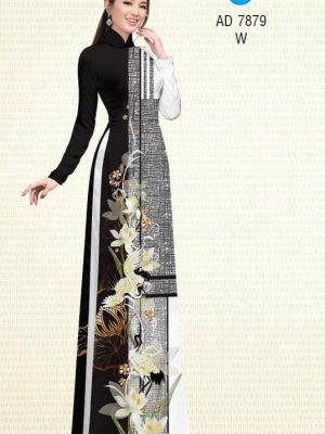 Vải áo dài Sen trắng và Sếu thiết kế 2019 AD 7879 24 1572855499 841 Vai ao dai Sen trang va Seu thiet ke 2019