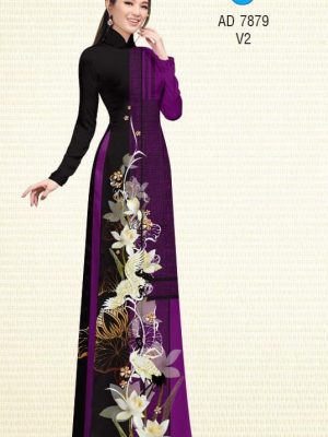Vải áo dài Sen trắng và Sếu thiết kế 2019 AD 7879 23 1572855499 900 Vai ao dai Sen trang va Seu thiet ke 2019