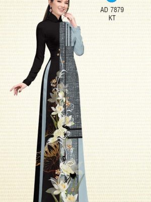 Vải áo dài Sen trắng và Sếu thiết kế 2019 AD 7879 30 1572855500 35 Vai ao dai Sen trang va Seu thiet ke 2019
