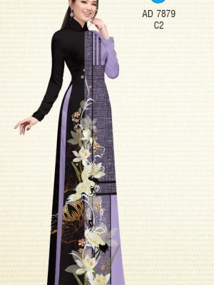 Vải áo dài Sen trắng và Sếu thiết kế 2019 AD 7879 36 1572855500 415 Vai ao dai Sen trang va Seu thiet ke 2019