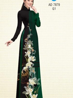Vải áo dài Sen trắng và Sếu thiết kế 2019 AD 7879 33 1572855500 515 Vai ao dai Sen trang va Seu thiet ke 2019