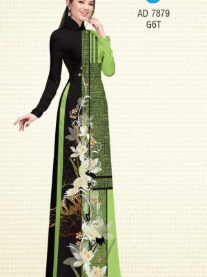 Vải áo dài Sen trắng và Sếu thiết kế 2019 AD 7879 34 1572855500 830 Vai ao dai Sen trang va Seu thiet ke 2019