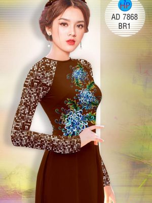 Vải áo dài Cúc đại đoá mới ra AD 7868 30 1572855927 384 Vai ao dai Cuc dai doa moi ra AD 7868