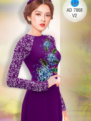 Vải áo dài Cúc đại đoá mới ra AD 7868 26 1572855927 453 Vai ao dai Cuc dai doa moi ra AD 7868