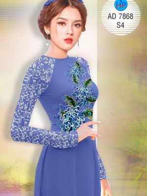 Vải áo dài Cúc đại đoá mới ra AD 7868 25 1572855927 954 Vai ao dai Cuc dai doa moi ra AD 7868