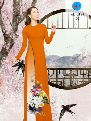 Vải áo dài Quạt và hoa kiểu mới AD 6193 23 1572856193 93 Vai ao dai Quat va hoa kieu moi AD 6193