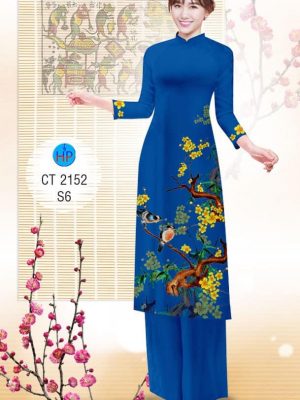 Vải áo dài hoa mai đón tết thiết kế 2019 AD CT 2152 23 1572856352 587 Vai ao dai hoa mai don tet thiet ke 2019