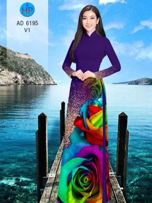Vải áo dài Hoa hồng rực rỡ thiết kế 2019 AD 6195 22 1572856509 955 Vai ao dai Hoa hong ruc ro thiet ke 2019