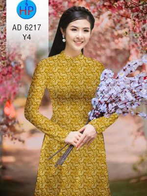Vải áo dài hoa nhí đều kiểu mới AD 6217 25 1573048577 522 Vai ao dai hoa nhi deu kieu moi AD 6217