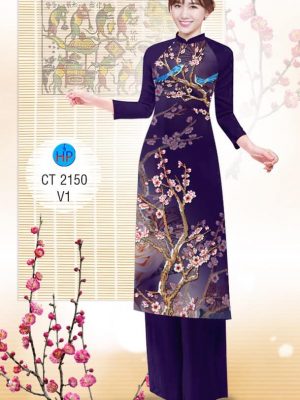 Vải áo dài Cách tân Hoa đào mới ra AD 2150 36 1573050117 116 Vai ao dai Cach tan Hoa dao moi ra AD
