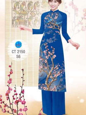 Vải áo dài Cách tân Hoa đào mới ra AD 2150 33 1573050117 308 Vai ao dai Cach tan Hoa dao moi ra AD