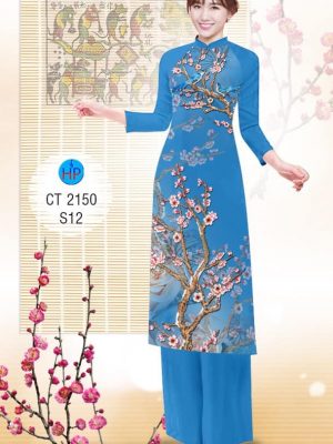 Vải áo dài Cách tân Hoa đào mới ra AD 2150 34 1573050117 449 Vai ao dai Cach tan Hoa dao moi ra AD