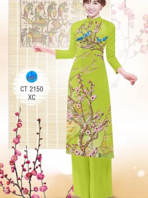Vải áo dài Cách tân Hoa đào mới ra AD 2150 37 1573050117 563 Vai ao dai Cach tan Hoa dao moi ra AD