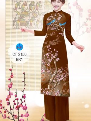 Vải áo dài Cách tân Hoa đào mới ra AD 2150 24 1573050117 90 Vai ao dai Cach tan Hoa dao moi ra AD
