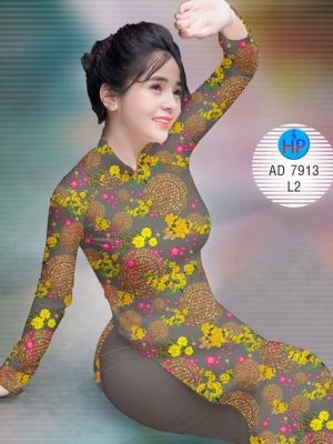 Vải áo dài hoa mai đón tết kiểu mới AD 7913 21 1573050555 798 Vai ao dai hoa mai don tet kieu moi AD