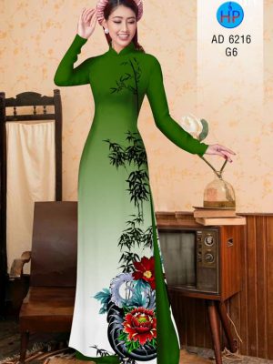 Vải áo dài Hoa Mẫu Đơn và Trúc kiểu mới AD 6216 21 1573050698 743 Vai ao dai Hoa Mau Don va Truc kieu moi
