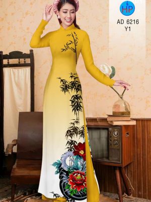 Vải áo dài Hoa Mẫu Đơn và Trúc kiểu mới AD 6216 25 1573050698 7 Vai ao dai Hoa Mau Don va Truc kieu moi