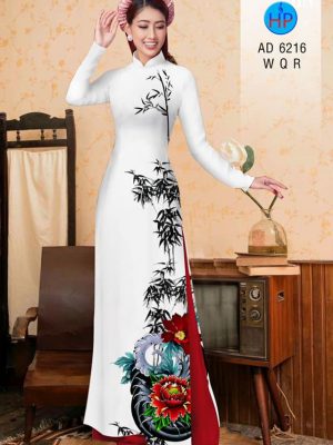 Vải áo dài Hoa Mẫu Đơn và Trúc kiểu mới AD 6216 33 1573050699 369 Vai ao dai Hoa Mau Don va Truc kieu moi