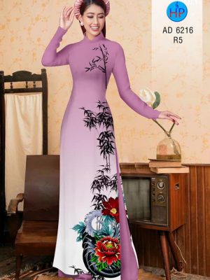 Vải áo dài Hoa Mẫu Đơn và Trúc kiểu mới AD 6216 31 1573050699 421 Vai ao dai Hoa Mau Don va Truc kieu moi
