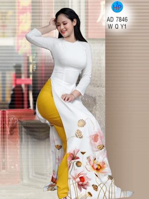1573114334 367 Vai ao dai hoa Sen thiet ke 2019 AD 7846