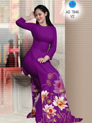 1573114334 555 Vai ao dai hoa Sen thiet ke 2019 AD 7846