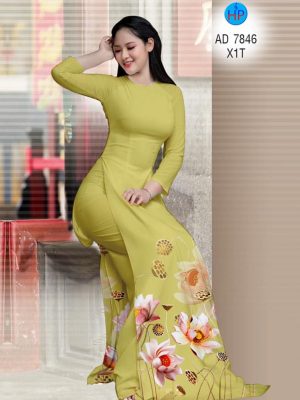 1573114334 670 Vai ao dai hoa Sen thiet ke 2019 AD 7846