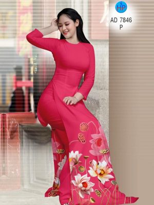 1573114334 87 Vai ao dai hoa Sen thiet ke 2019 AD 7846