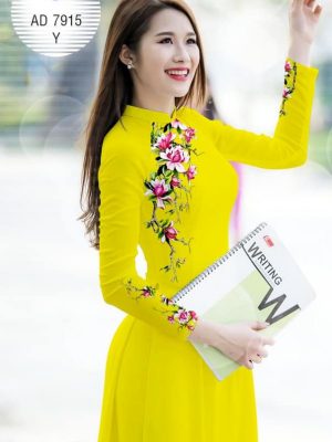 Vải áo dài Hoa Đào kiểu mới AD 7915 33 1573115248 355 Vai ao dai Hoa Dao kieu moi AD 7915
