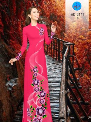 Vải áo dài Hoa in 3D kiểu mới AD 6141 23 1573115680 497 Vai ao dai Hoa in 3D kieu moi AD 6141