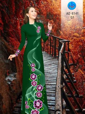 Vải áo dài Hoa in 3D kiểu mới AD 6141 24 1573115680 990 Vai ao dai Hoa in 3D kieu moi AD 6141