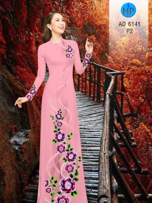 Vải áo dài Hoa in 3D kiểu mới AD 6141 27 1573115681 724 Vai ao dai Hoa in 3D kieu moi AD 6141