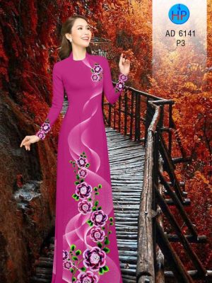 Vải áo dài Hoa in 3D kiểu mới AD 6141 30 1573115681 791 Vai ao dai Hoa in 3D kieu moi AD 6141