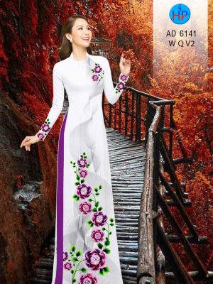 Vải áo dài Hoa in 3D kiểu mới AD 6141 33 1573115681 943 Vai ao dai Hoa in 3D kieu moi AD 6141