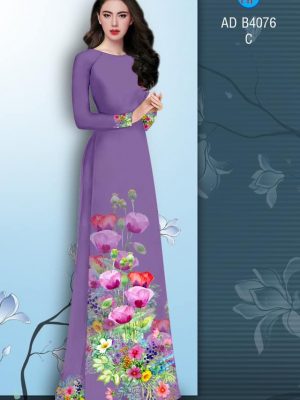 Vải áo dài Hoa in 3D kiểu mới AD B4076 33 1573289687 257 Vai ao dai Hoa in 3D kieu moi AD B4076