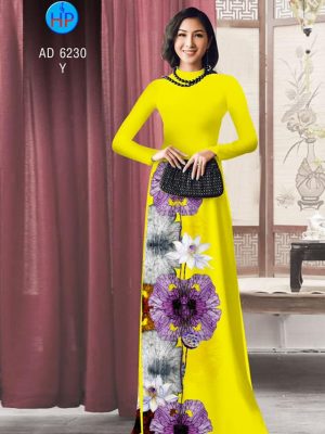 Vải áo dài hoa Sen kiểu mới AD 6230 21 1573289989 167 Vai ao dai hoa Sen kieu moi AD 6230