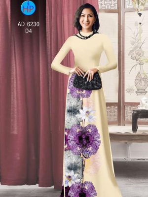 Vải áo dài hoa Sen kiểu mới AD 6230 29 1573289990 275 Vai ao dai hoa Sen kieu moi AD 6230