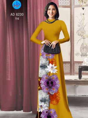 Vải áo dài hoa Sen kiểu mới AD 6230 31 1573289990 372 Vai ao dai hoa Sen kieu moi AD 6230