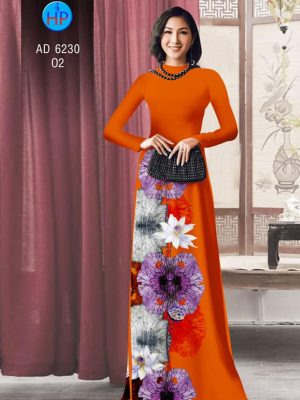 Vải áo dài hoa Sen kiểu mới AD 6230 33 1573289990 529 Vai ao dai hoa Sen kieu moi AD 6230