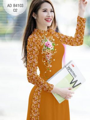 Vải áo dài Hoa in 3D mới ra AD B4103 24 1573290982 236 Vai ao dai Hoa in 3D moi ra AD B4103