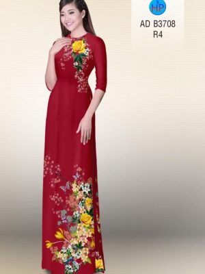 Vải áo dài Hoa hồng và bướm mới ra AD B3708 27 1573460195 36 Vai ao dai Hoa hong va buom AD