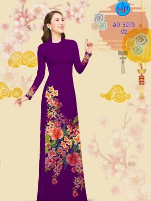 Vải áo dài hoa 3D đẹp mới ra AD 5073 23 1573464961 451 Vai ao dai hoa 3D dep moi ra AD 5073