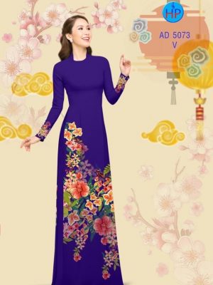 Vải áo dài hoa 3D đẹp mới ra AD 5073 33 1573464962 785 Vai ao dai hoa 3D dep moi ra AD 5073