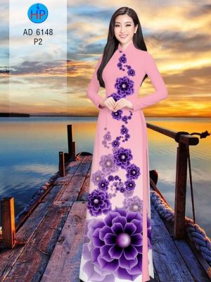 Vải áo dài Hoa tím mộng mơ mới ra AD 6148 28 1573475336 571 Vai ao dai Hoa tim mong mo moi ra AD