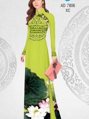 1573475458 5 Vai ao dai hoa Sen kieu moi AD 7806