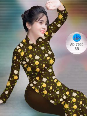 Vải áo dài Hoa Mười Giờ kiểu mới AD 7920 24 1573475625 131 Vai ao dai Hoa Muoi Gio kieu moi AD 7920
