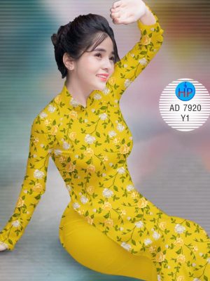 Vải áo dài Hoa Mười Giờ kiểu mới AD 7920 35 1573475625 255 Vai ao dai Hoa Muoi Gio kieu moi AD 7920