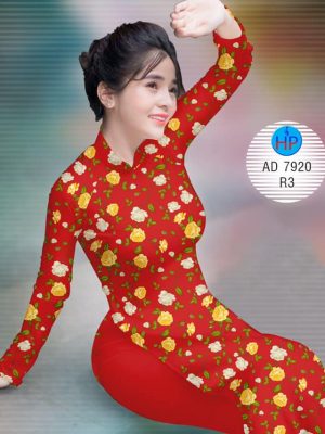 Vải áo dài Hoa Mười Giờ kiểu mới AD 7920 28 1573475625 417 Vai ao dai Hoa Muoi Gio kieu moi AD 7920