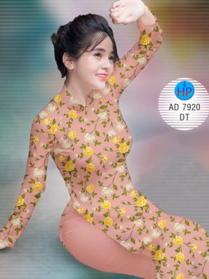Vải áo dài Hoa Mười Giờ kiểu mới AD 7920 23 1573475625 548 Vai ao dai Hoa Muoi Gio kieu moi AD 7920