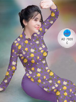 Vải áo dài Hoa Mười Giờ kiểu mới AD 7920 21 1573475625 942 Vai ao dai Hoa Muoi Gio kieu moi AD 7920