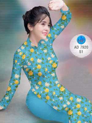 Vải áo dài Hoa Mười Giờ kiểu mới AD 7920 36 1573475626 36 Vai ao dai Hoa Muoi Gio kieu moi AD 7920